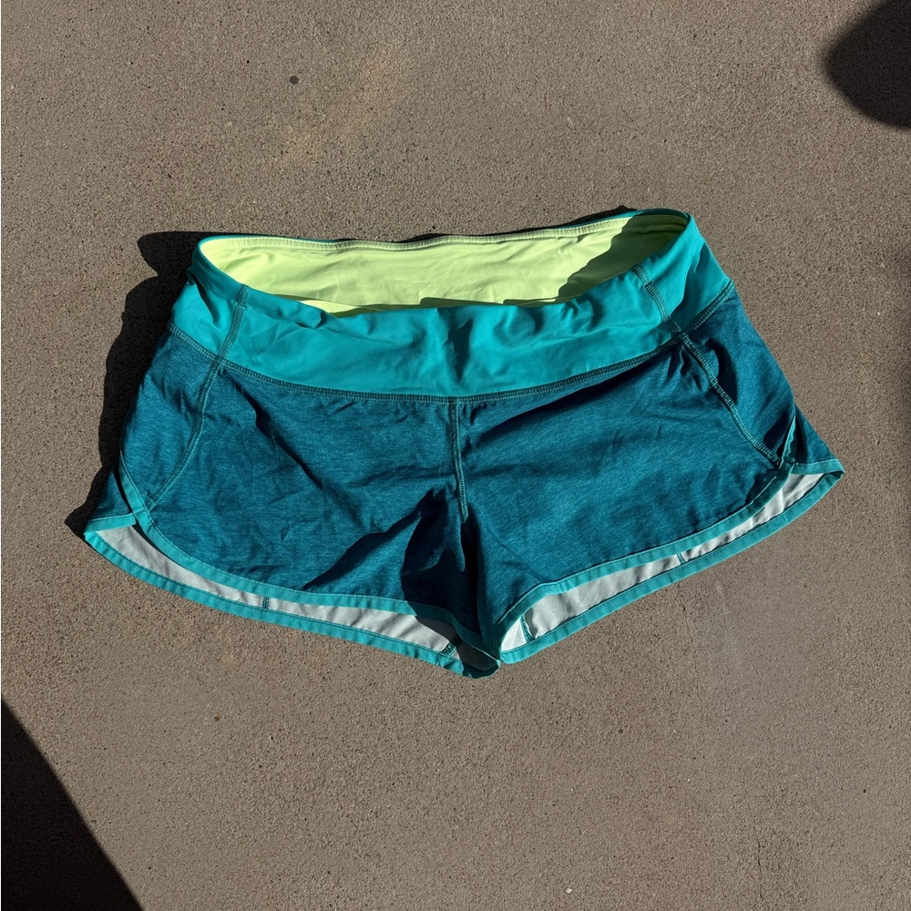 Lululemon Athletica Original Speed Short Teal